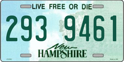 NH license plate 2939461