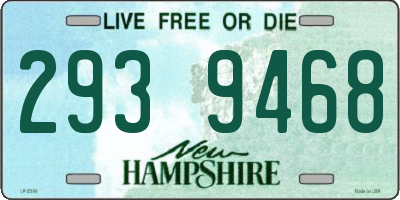 NH license plate 2939468