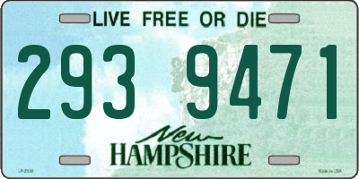 NH license plate 2939471