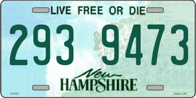 NH license plate 2939473