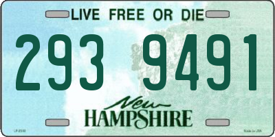NH license plate 2939491
