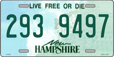 NH license plate 2939497