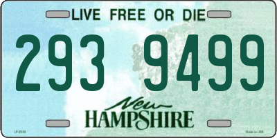 NH license plate 2939499