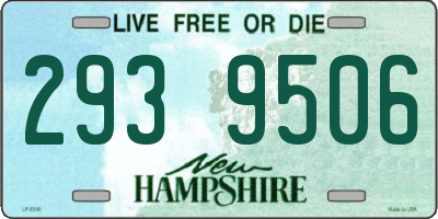 NH license plate 2939506