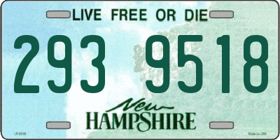NH license plate 2939518