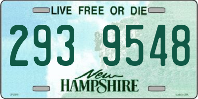 NH license plate 2939548