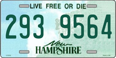 NH license plate 2939564