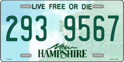 NH license plate 2939567