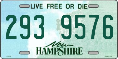 NH license plate 2939576