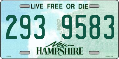 NH license plate 2939583