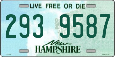 NH license plate 2939587