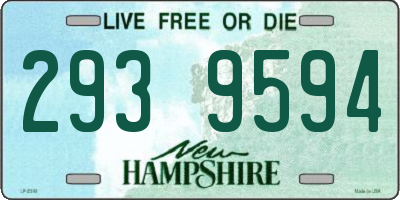 NH license plate 2939594