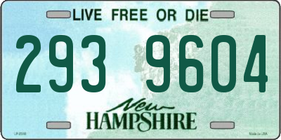 NH license plate 2939604