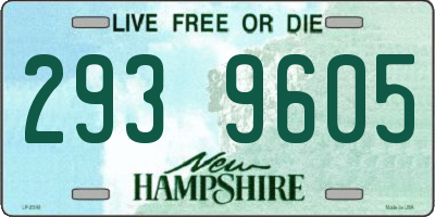 NH license plate 2939605