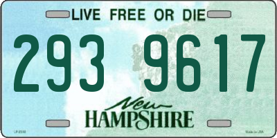 NH license plate 2939617