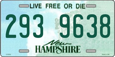 NH license plate 2939638