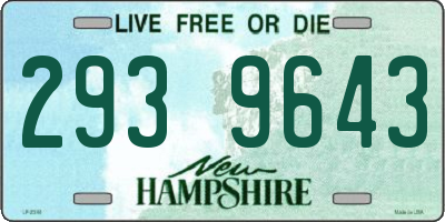 NH license plate 2939643