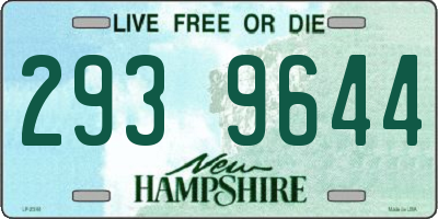 NH license plate 2939644