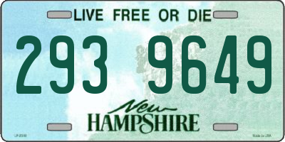 NH license plate 2939649