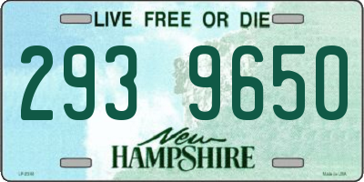 NH license plate 2939650