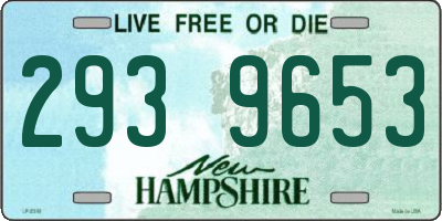 NH license plate 2939653