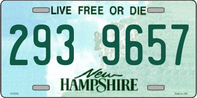 NH license plate 2939657