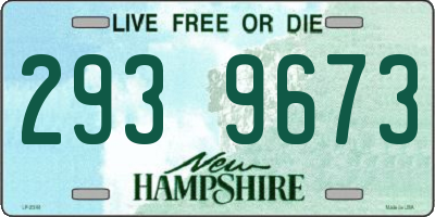NH license plate 2939673