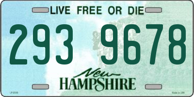 NH license plate 2939678