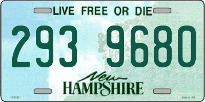 NH license plate 2939680