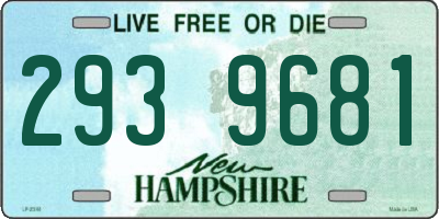 NH license plate 2939681