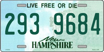 NH license plate 2939684