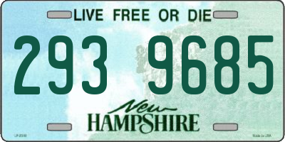 NH license plate 2939685