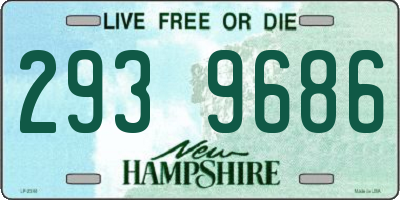 NH license plate 2939686