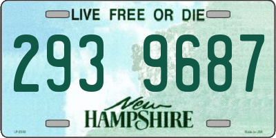 NH license plate 2939687