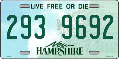 NH license plate 2939692
