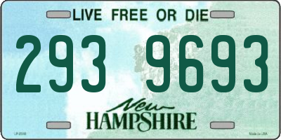 NH license plate 2939693