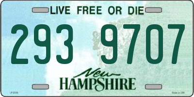 NH license plate 2939707