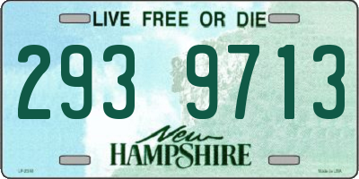 NH license plate 2939713