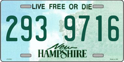 NH license plate 2939716