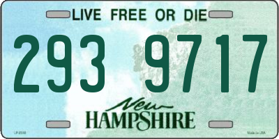 NH license plate 2939717