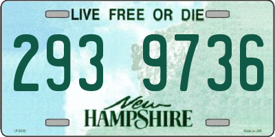 NH license plate 2939736