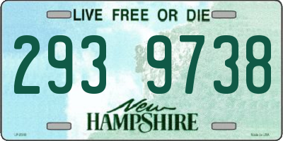 NH license plate 2939738