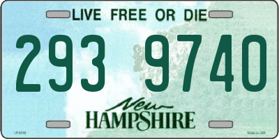 NH license plate 2939740