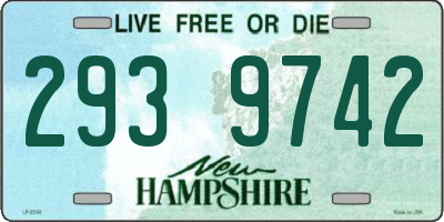 NH license plate 2939742