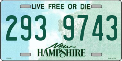 NH license plate 2939743