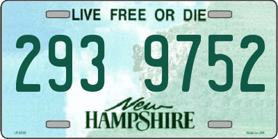 NH license plate 2939752