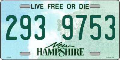 NH license plate 2939753