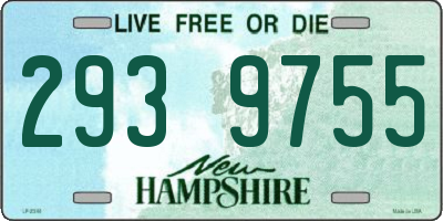 NH license plate 2939755