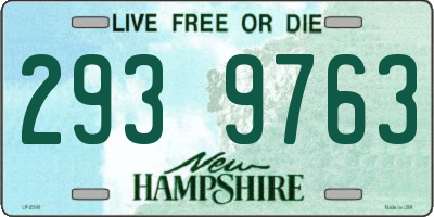 NH license plate 2939763