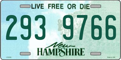 NH license plate 2939766